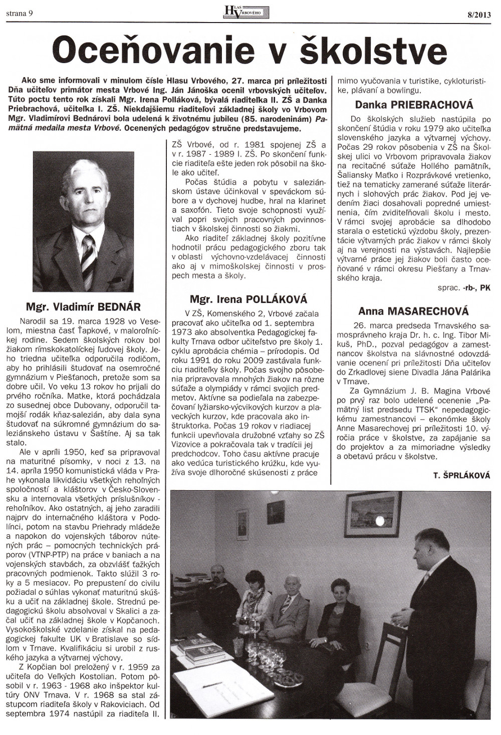 Hlas Vrbového 09/2013, strana 5